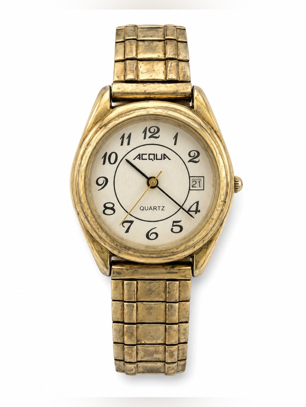 Acqua Watch Quartz Stainless Steel Metal Bezel G8 Watch - Gold Tone- For Parts